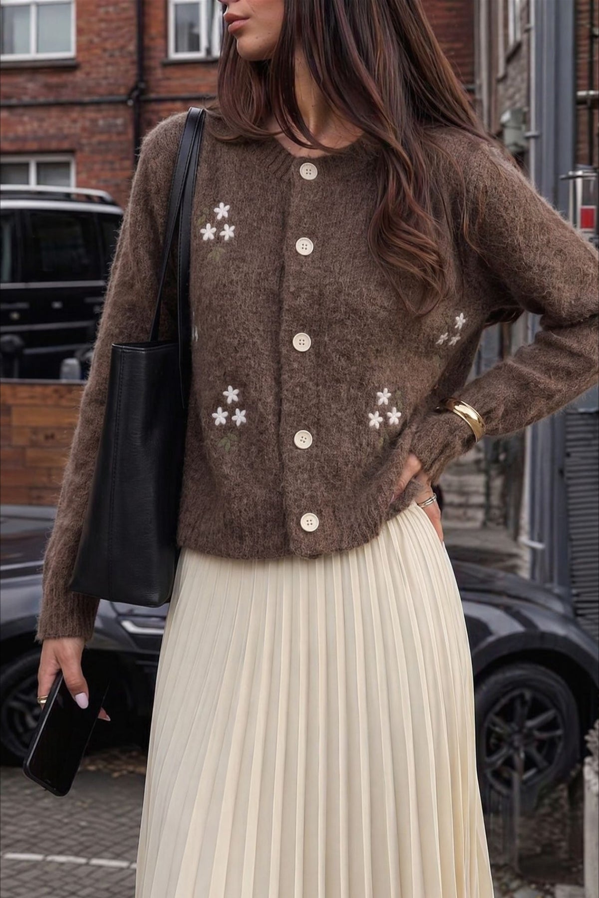 Floral Embroidered Cottagecore Cardigan