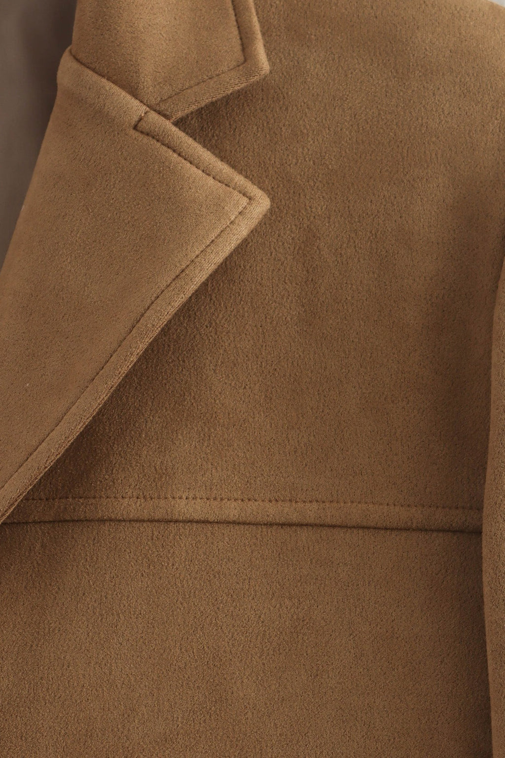 Brushed Suede Relaxed Blazer