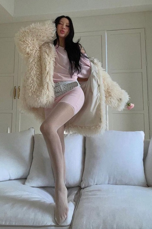 Asymmetrical Neck Long Sleeve Layered Slim Waist Mini Dress