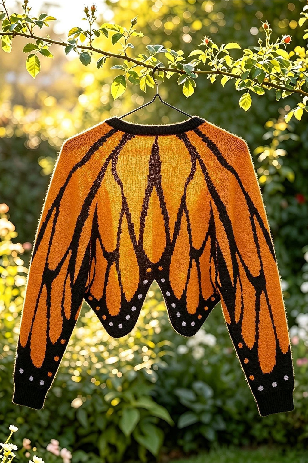 Monarch Butterfly Wing Open Cardigans