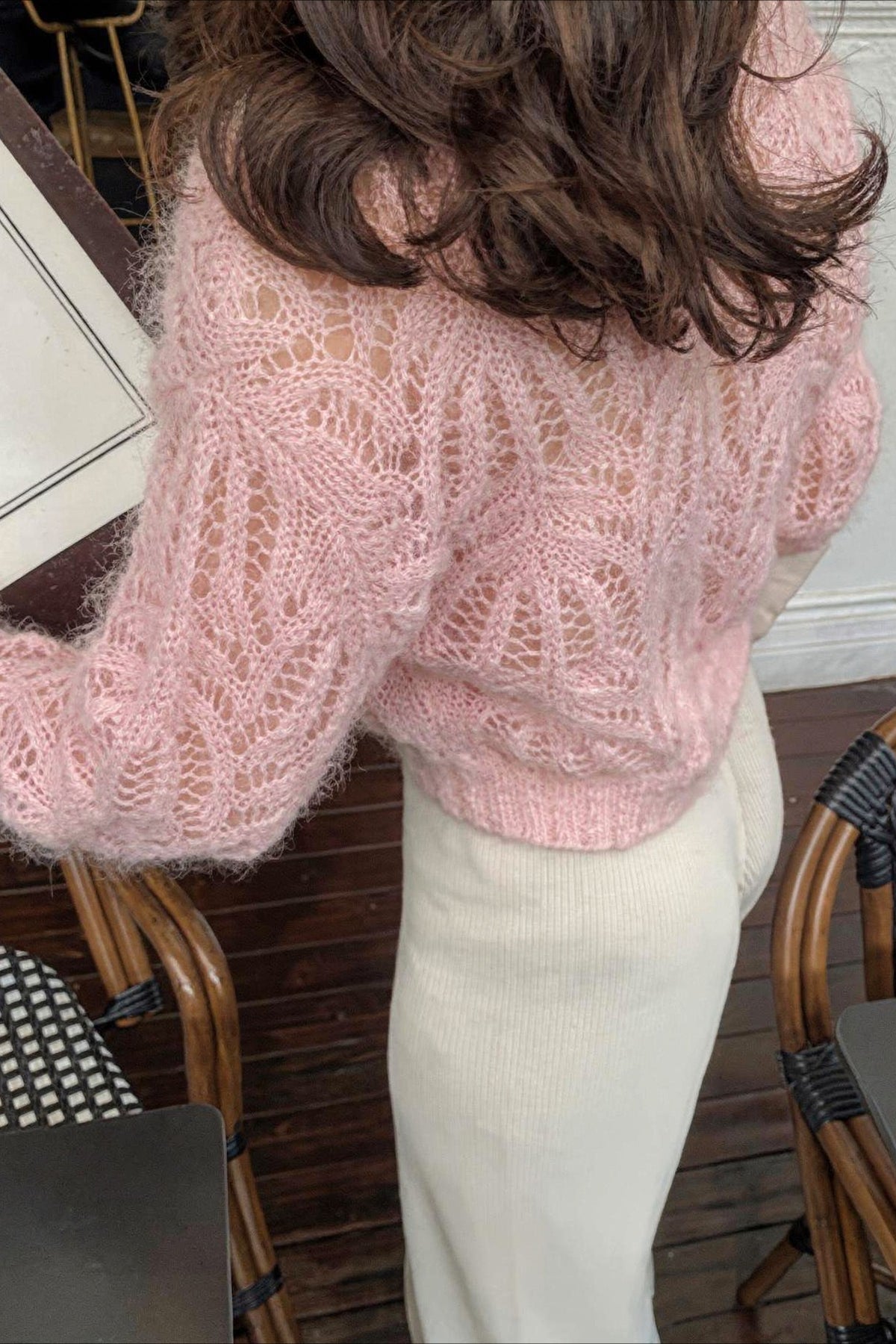 Pearl Button Leaf Knit Cardigans