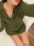 Green Halter Graceful Knitted Mini Dress