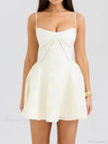 Lace Camisole V-Neck Mini Dress