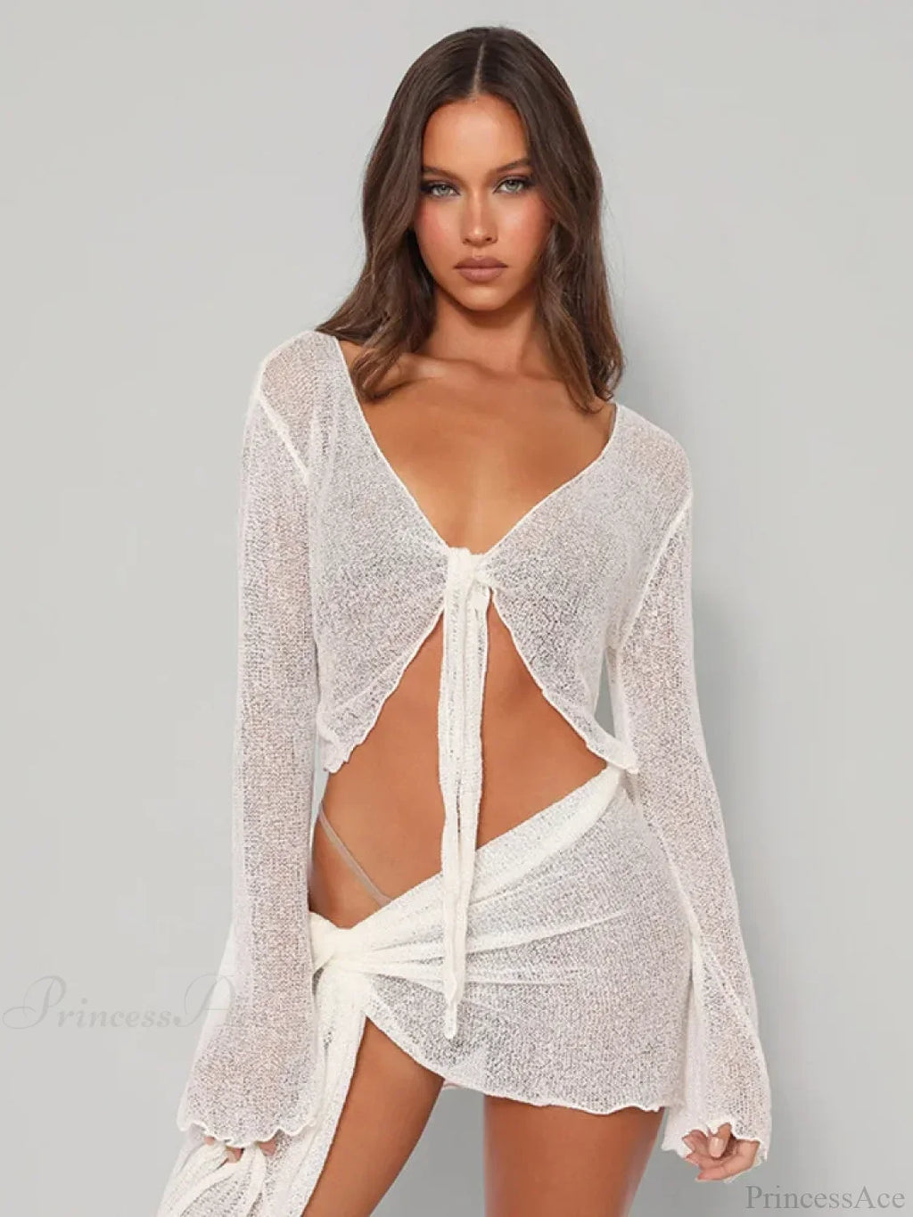 Mesh Two-Piece Party Mini Dress