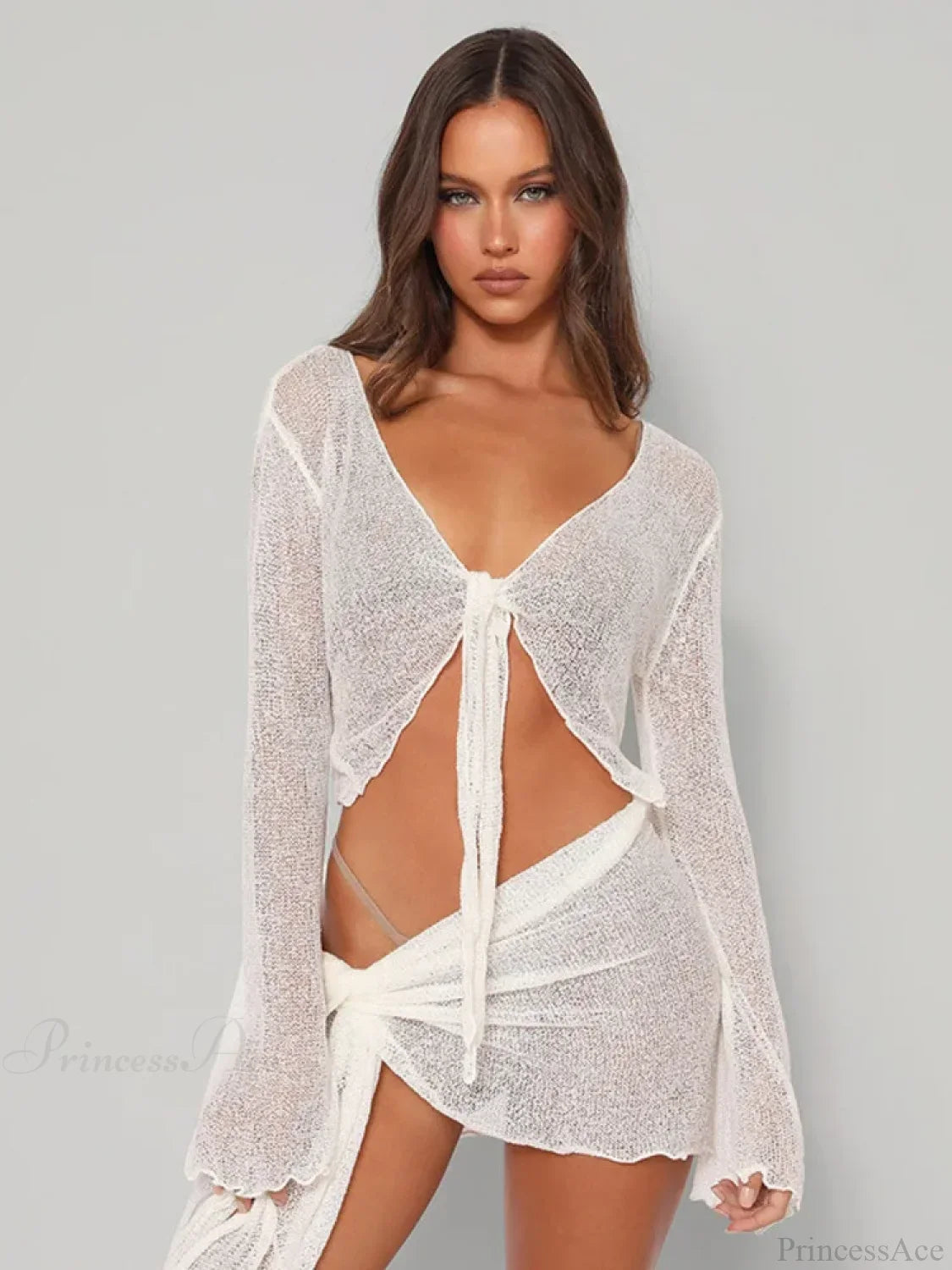 Mesh Two-Piece Party Mini Dress