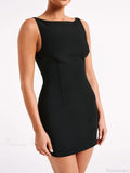 Patchwork Sleeveless Mini Dress