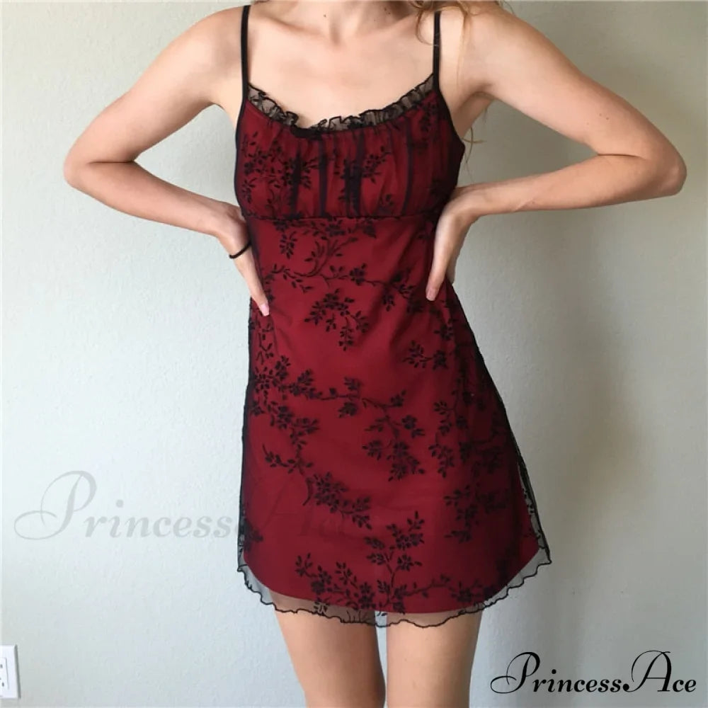 Floral Spaghetti Strap Slim Mini Dress