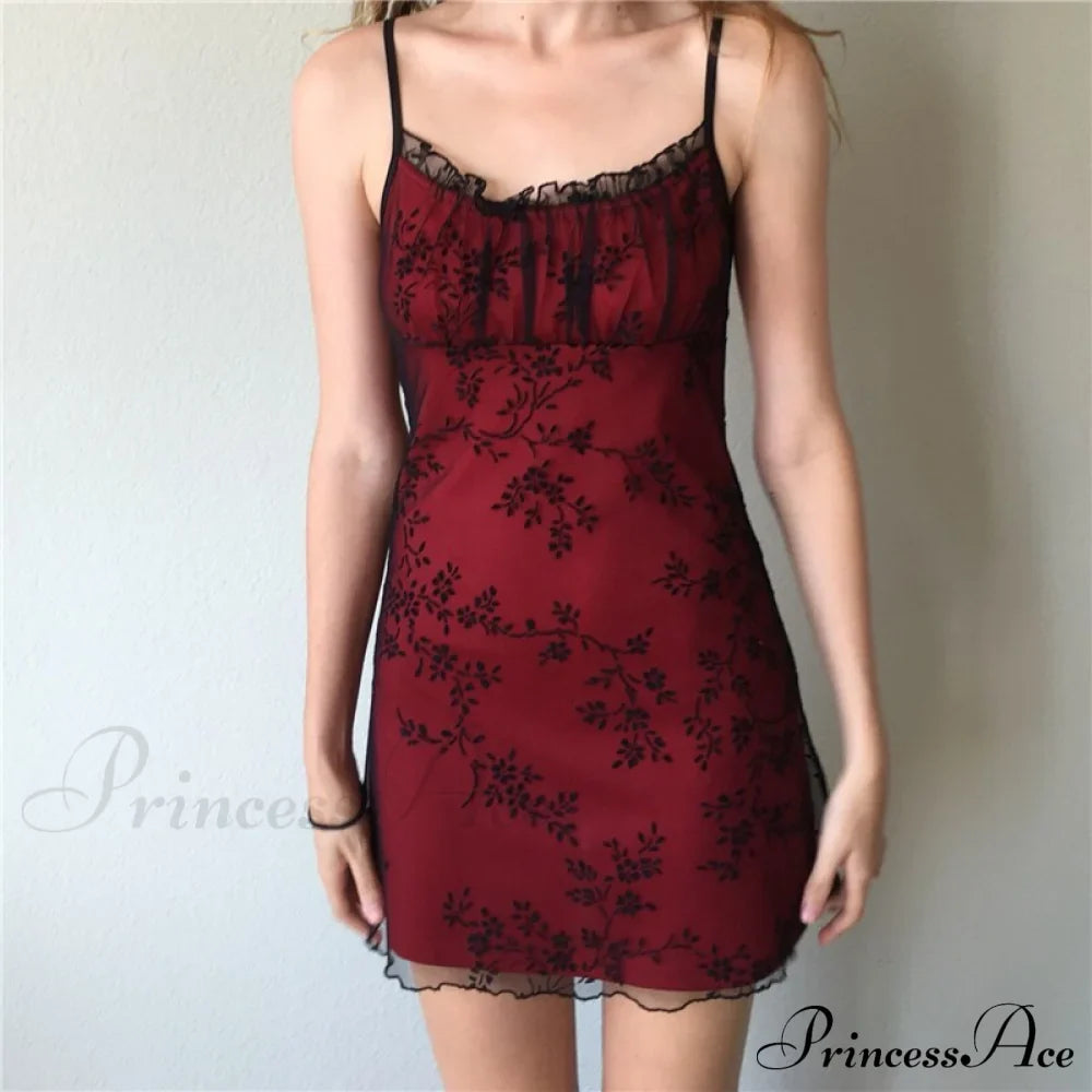 Floral Spaghetti Strap Slim Mini Dress